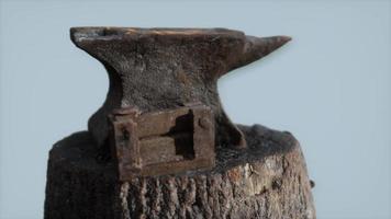 Old rusty anvil from the village forge video