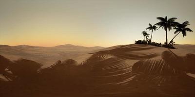 câmera vr 360 movendo-se acima do deserto video