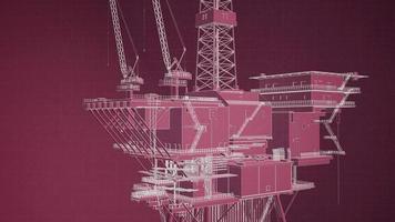 plate-forme pétrolière et gazière video