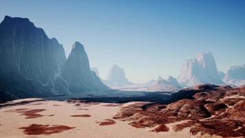 rotsformaties in de woestijn van Nevada video