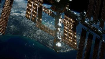 Internationale Raumstation. elemente dieses bildes, bereitgestellt von der nasa video