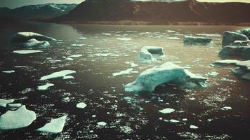 ice icebergs in Greenland at summer video