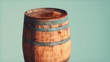 barril de madeira enferrujado velho clássico video