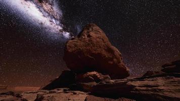 Via Lattea al parco di pietra naturale del Grand Canyon video