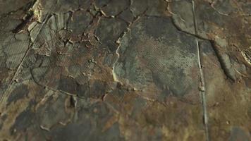 Wall fragment with scratches and cracks video