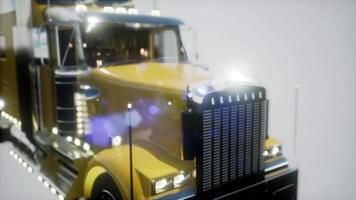 piste de camion américaine lumineuse video