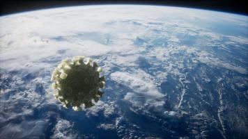 Coronavirus COVID-19 on the Earth orbit video