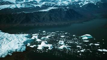 vue panoramique sur le grand glacier de l'alaska video