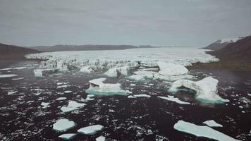 big glacier in Mountains in Alaska at summer video
