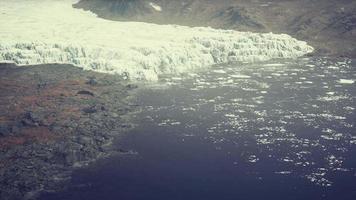 big glacier on the coast of Antarctica a sunny summer afternoon video