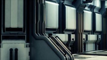 intérieur de vaisseau spatial de science-fiction futuriste video