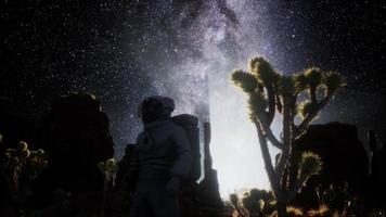 Astronaut and Star Milky Way Formation in Death Valley video