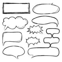 Think and speak with speech bubbles vector