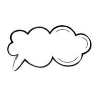 Think and speak with speech bubbles vector