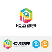 House repair vector logo template