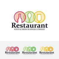 plantilla de logotipo de vector de restaurante