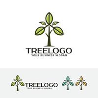 diseño de logotipo de concepto de vector de árbol