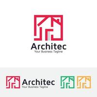 diseño de logotipo de arquitectura vector