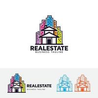 diseño de logotipo de vector de apartamento
