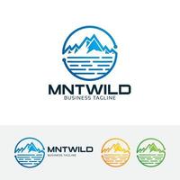 Mountain vector logo template