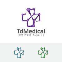 diseño de logotipo de vector médico