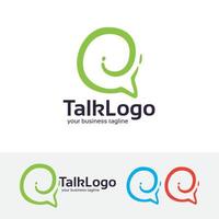 Talk vector logo template