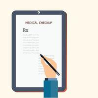 HEALTH CHECK Medicine doctor working with computer interface as medical
