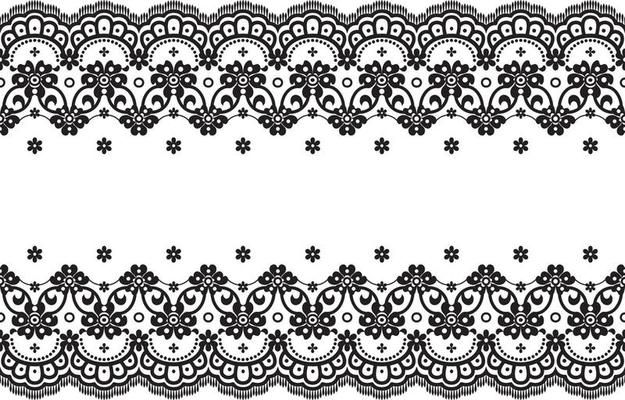 Seamless lace pattern, flower vintage vector background.