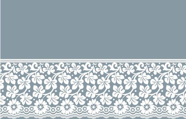 Seamless lace pattern, flower vintage vector background.