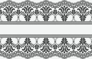 Seamless lace pattern, flower vintage vector background.