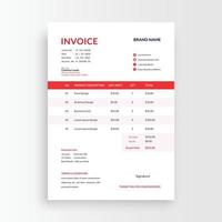 business invoice template vector, minimal invoice, receipt voucher, sales invoice vector