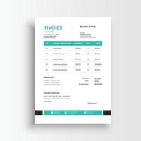 minimalist receipt voucher template vector, sales invoice template vector format a4 paper