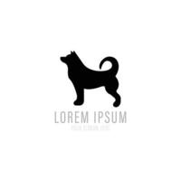 Dog logo design vector format