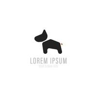 Dog logo design vector format