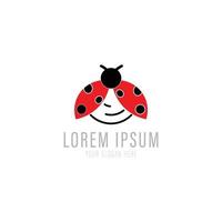 Ladybug logo design inspiration vector