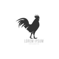 Rooster logo design vector illustration.