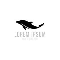 diseño de logo de delfines vector