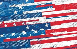 Distressed Dramatic American Flag Background vector