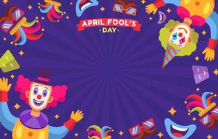 Colorful April Fools Day Background vector