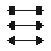 Barbell Icon Sign Symbol Vector for Web or Mobile App