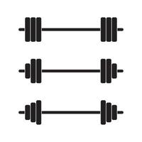 Barbell Icon Sign Symbol Vector for Web or Mobile App