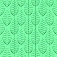 Natural Modern Green Leaves Pattern. Nature Light Green Leaf Vector Free Background