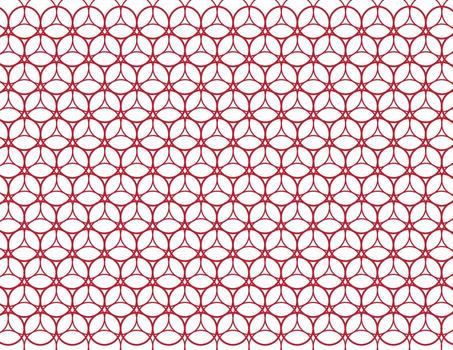 fondo de patrón de círculo rojo vector