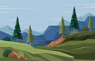 hermoso paisaje natural vector