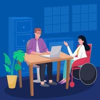 Inclusive Employment Workspace vector