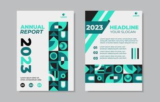 Business Annual Report Cover Template vector
