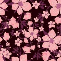 Cherry Blossom Seamless Pattern vector