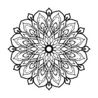 mandalas para colorear libro. adornos redondos decorativos. vector