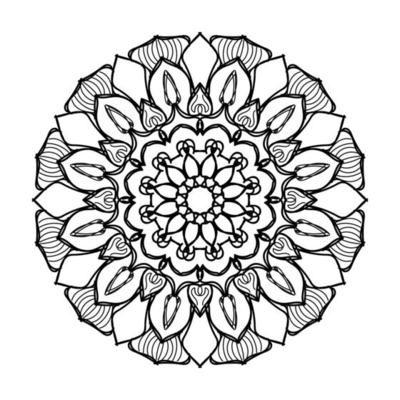 Outline Mandala Adult Coloring Book Mandala Coloring Page Decorative  Ornament Stock Vector by ©Fodorviola73 181201898