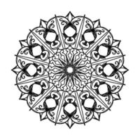Mandalas for coloring book. Decorative round ornaments. vector